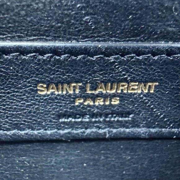 Yves Saint Laurent  Kate Grain De Poudre Leather Chain Crossbody Bag Black - Picture 16 of 16